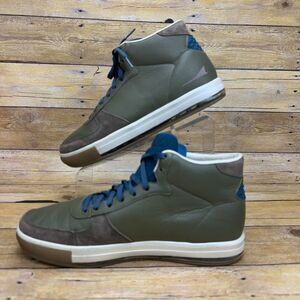 XB ROCKET BRANDBLACK MEN'S LEATHER SNEAKERS OLIVE ANKLE SHOES BOOTS SIZE 10 $269